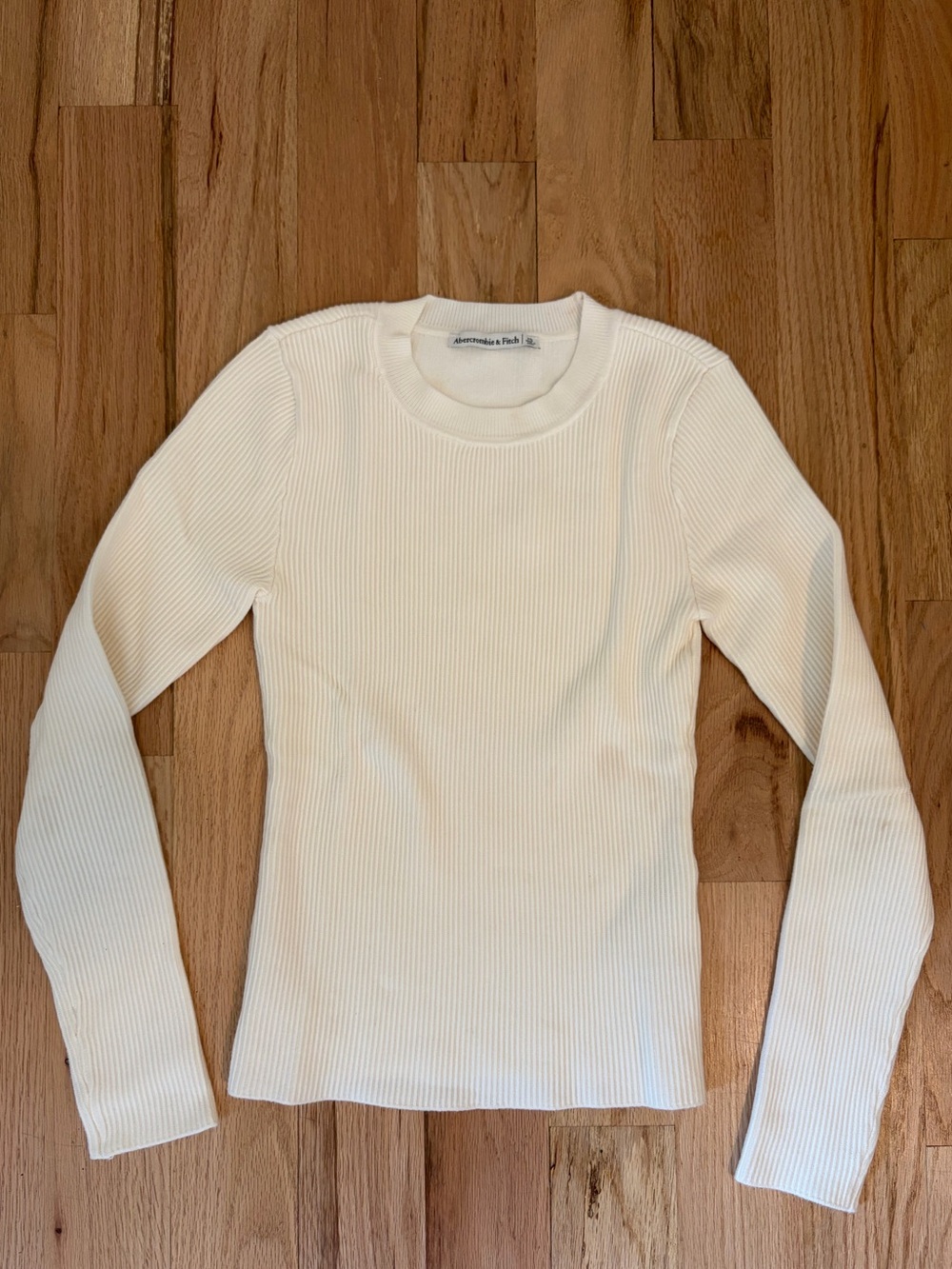 Abercrombie & Fitch Women's Ribbed Long-Sleeve Sweater top